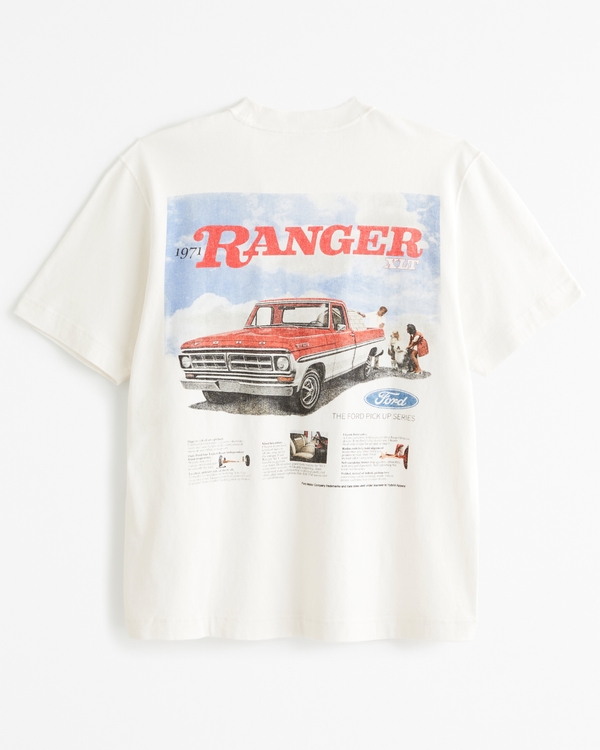 Ford Vintage-Inspired Graphic Tee, Cream