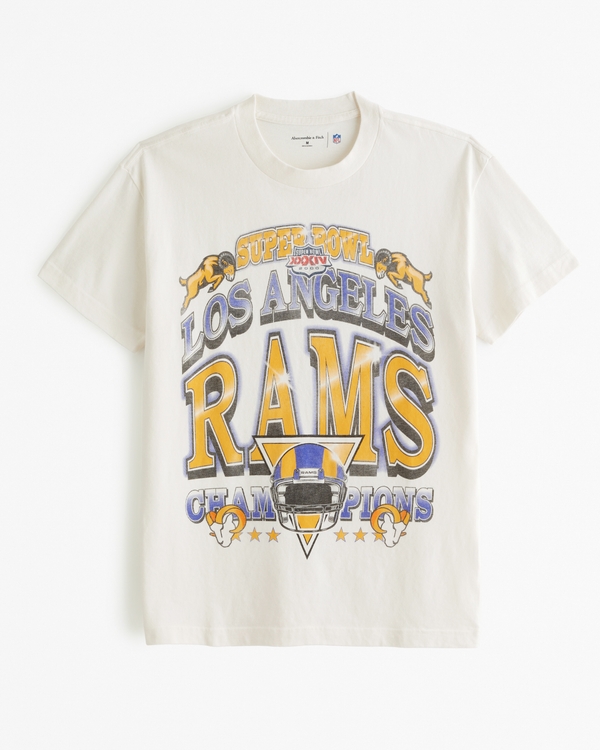 Los Angeles Rams Graphic Tee, White - Rams view 1