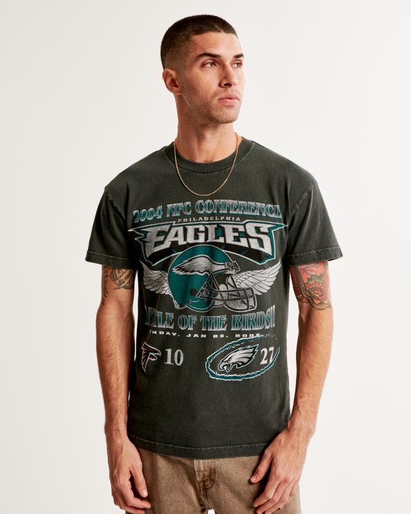 Philadelphia Eagles Graphic Tee, Black Texture view 1