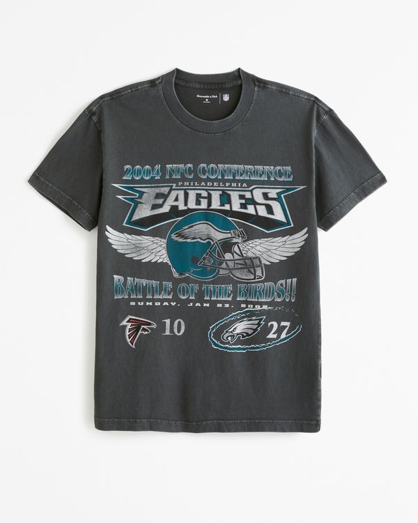 Philadelphia Eagles Graphic Tee, Black Texture