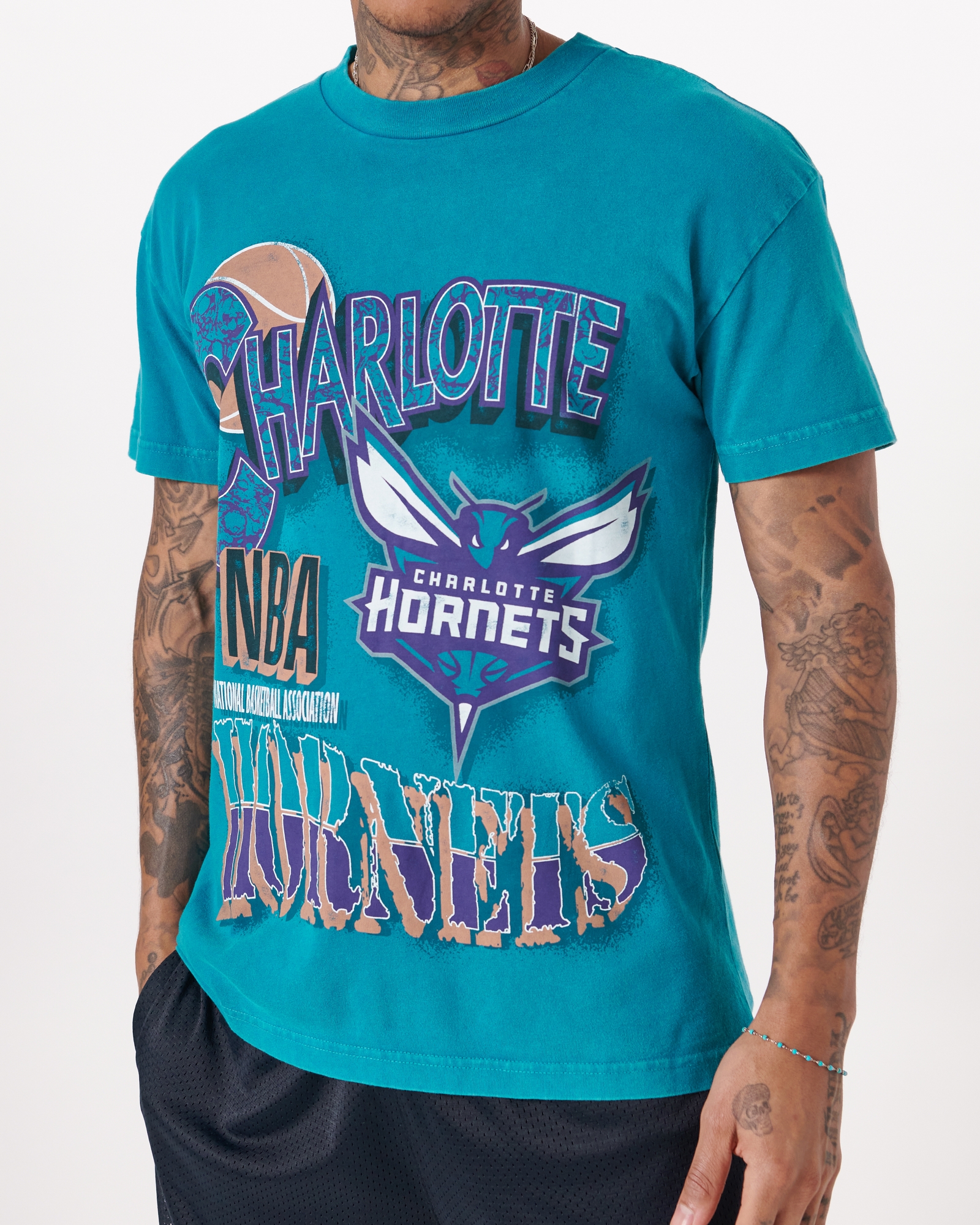 charlotte hornets vintage shirt charlotte hornets nba basketball t