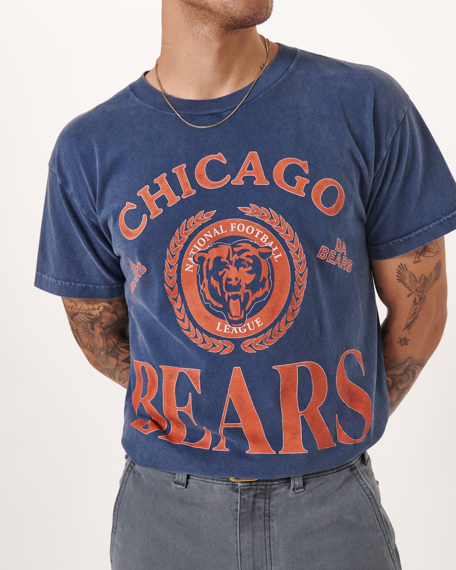 National football league chicago bears full printing shirt