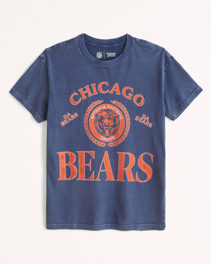 Chicago Bears NFL Team Logo and Name Authentic T-shirt XL