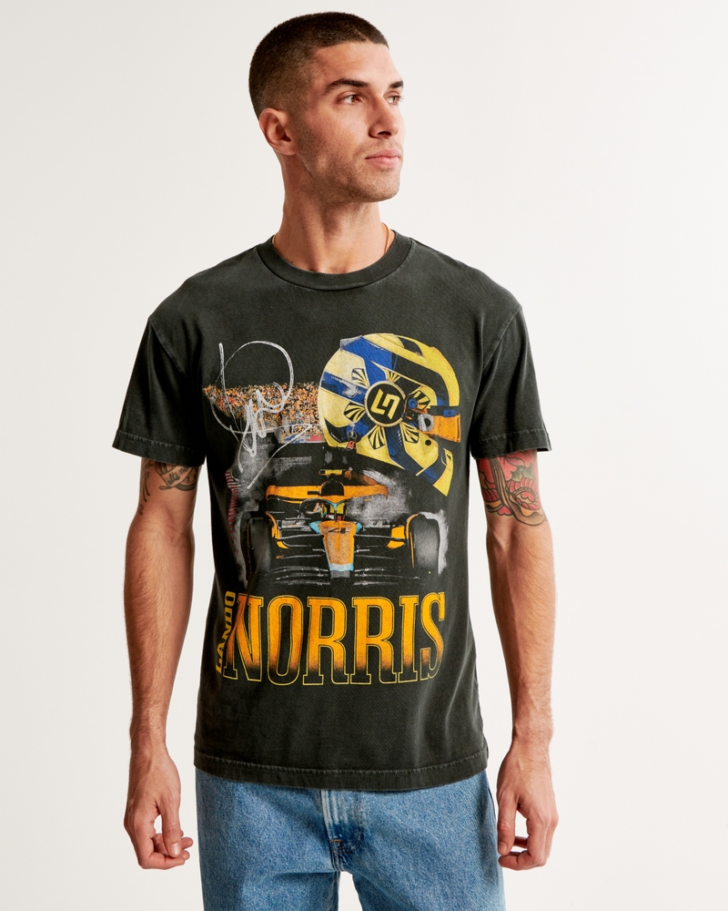 Hombre Camiseta con estampa de Lando Norris