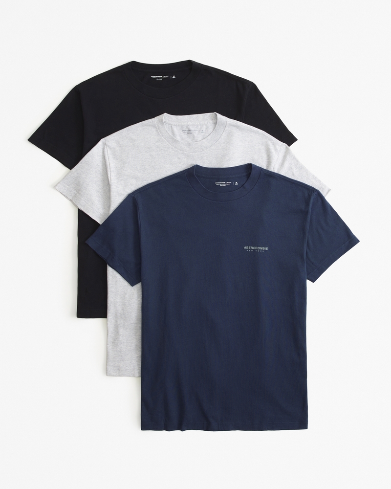 Men's 3-Pack Small-Scale Logo Tees, Men's Tops