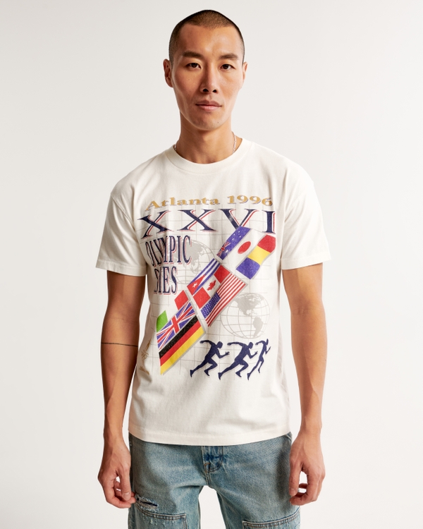 Olympics Graphic Tee, Off White view 2