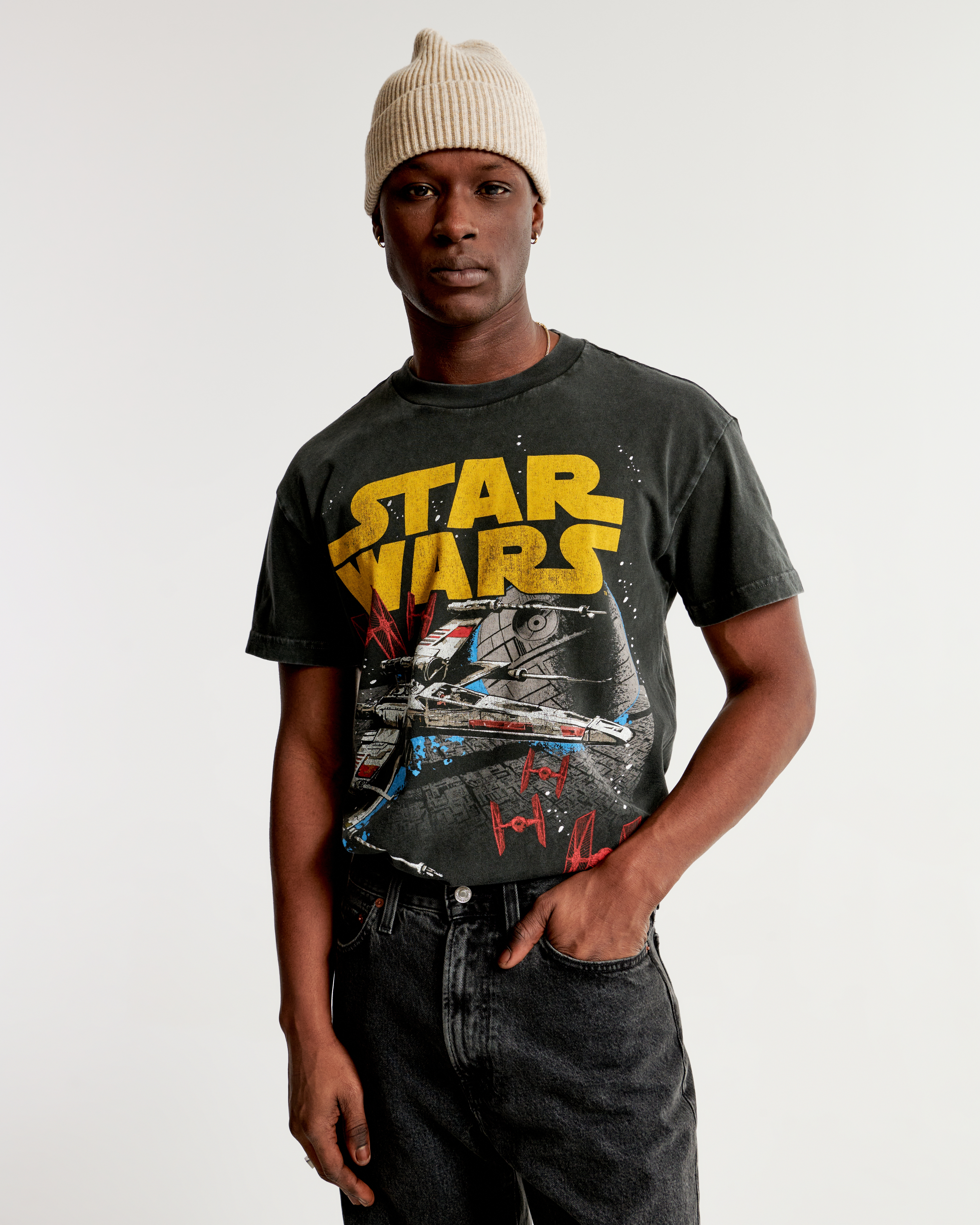 Grey star deals wars t shirt