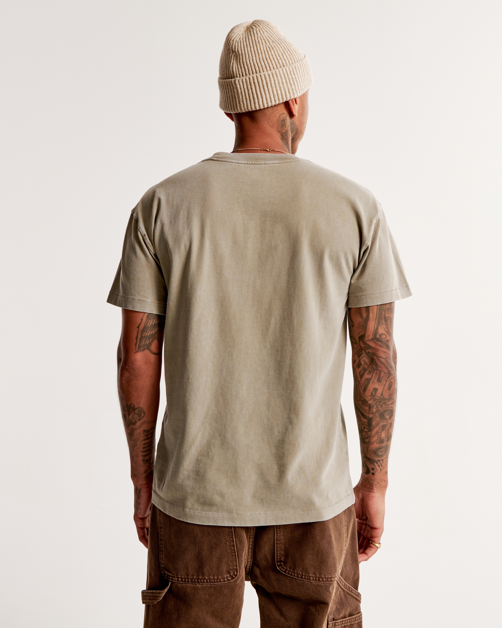 Men's Sequoia Graphic Tee in Light Green Texture | Size XXL Tall | Abercrombie & Fitch