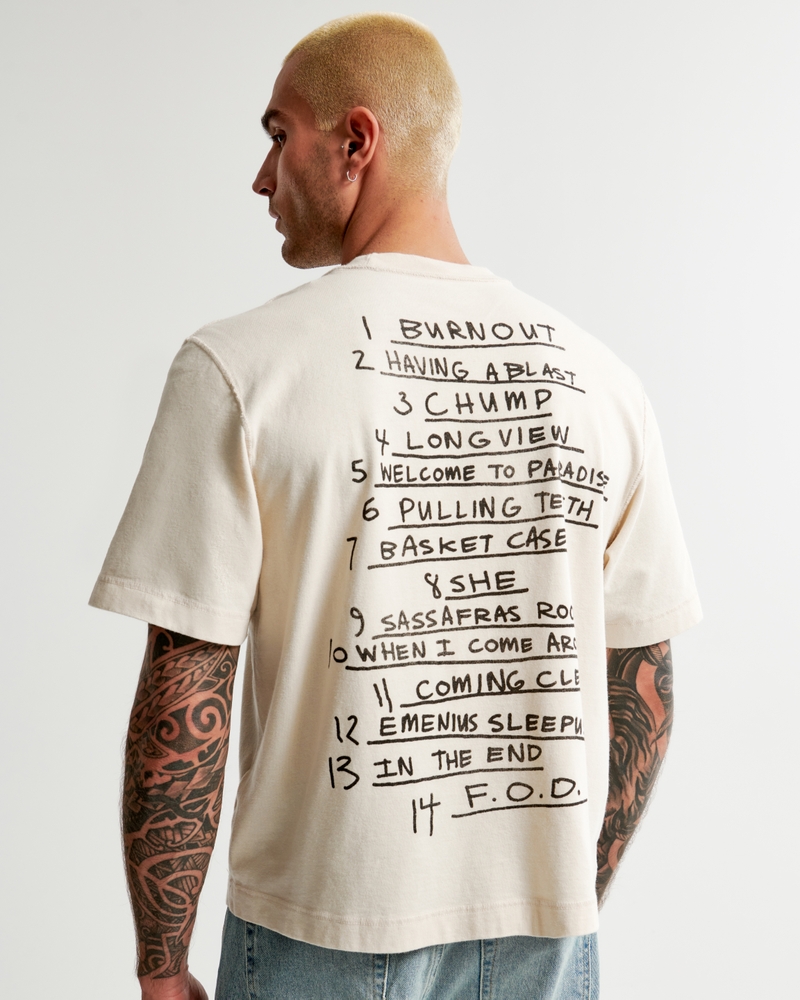 Damen Kurz geschnittenes Green-Day-Tee mit Grafik | Damen 