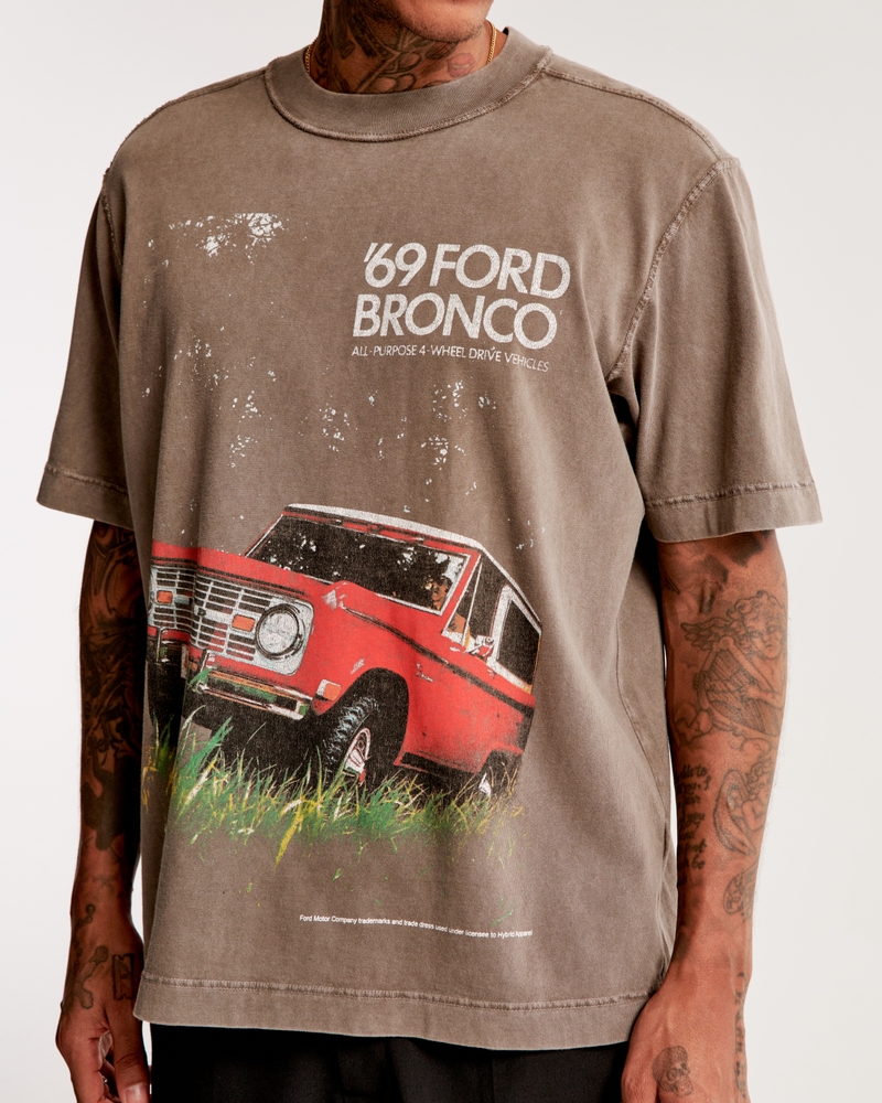 Razor Bronco T-Shirt | Vintage Ford Bronco Logo Apparel by Laid-Back M