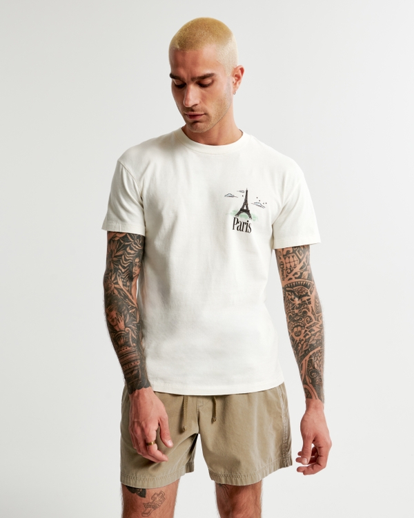 Fitted Logo T-Shirt 102, White