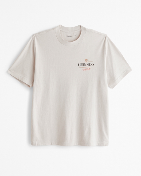 Guinness Vintage-Inspired Graphic Tee, Taupe