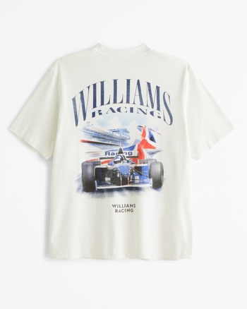 ★Abercrombie & Fitch★マクラーレンキャンプカラーシャツ メンズ Williams Racingヴィンテージ風グラフィックTシャツ