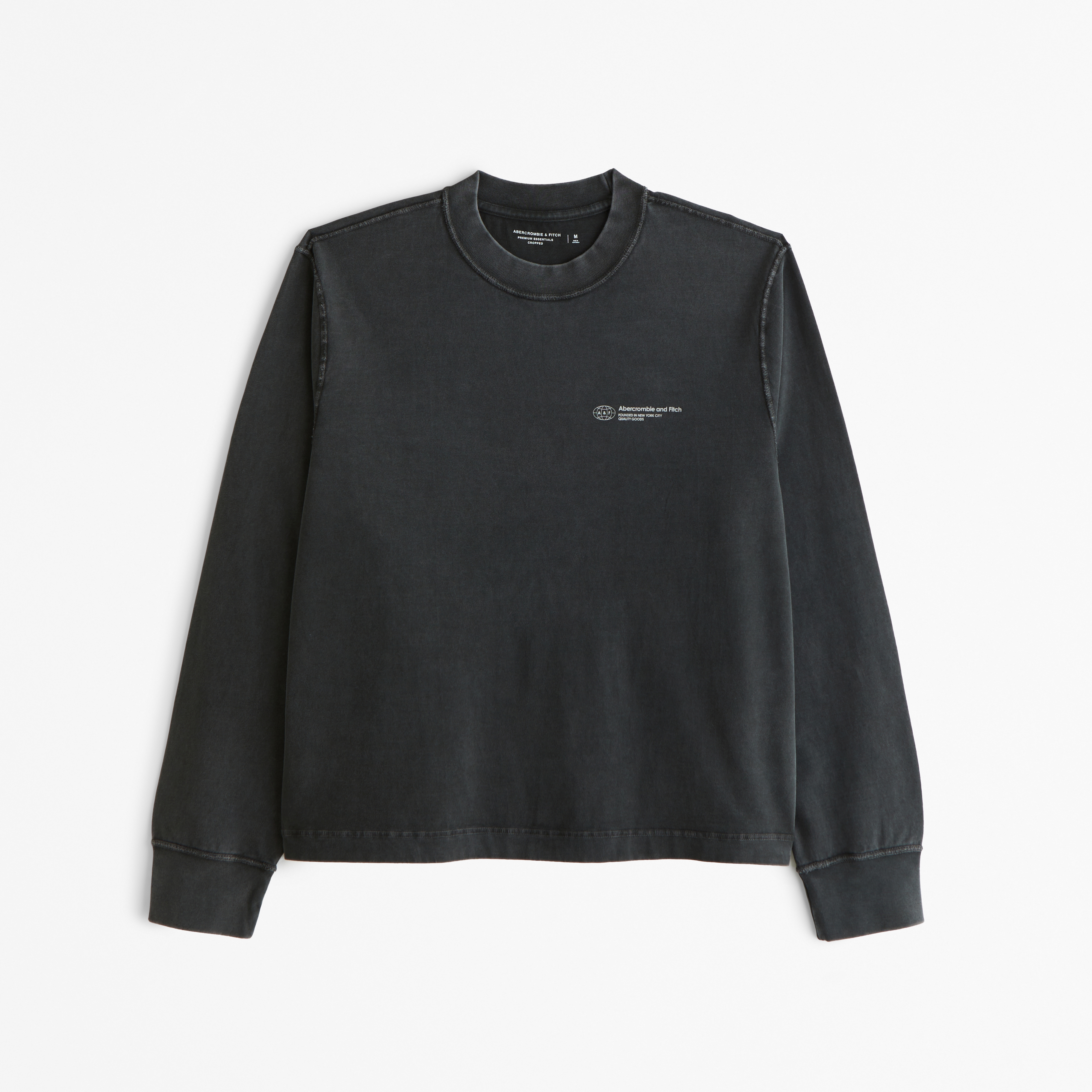 メンズ ヴィンテージ風クロップドロゴ長袖Tシャツ | メンズ Sale