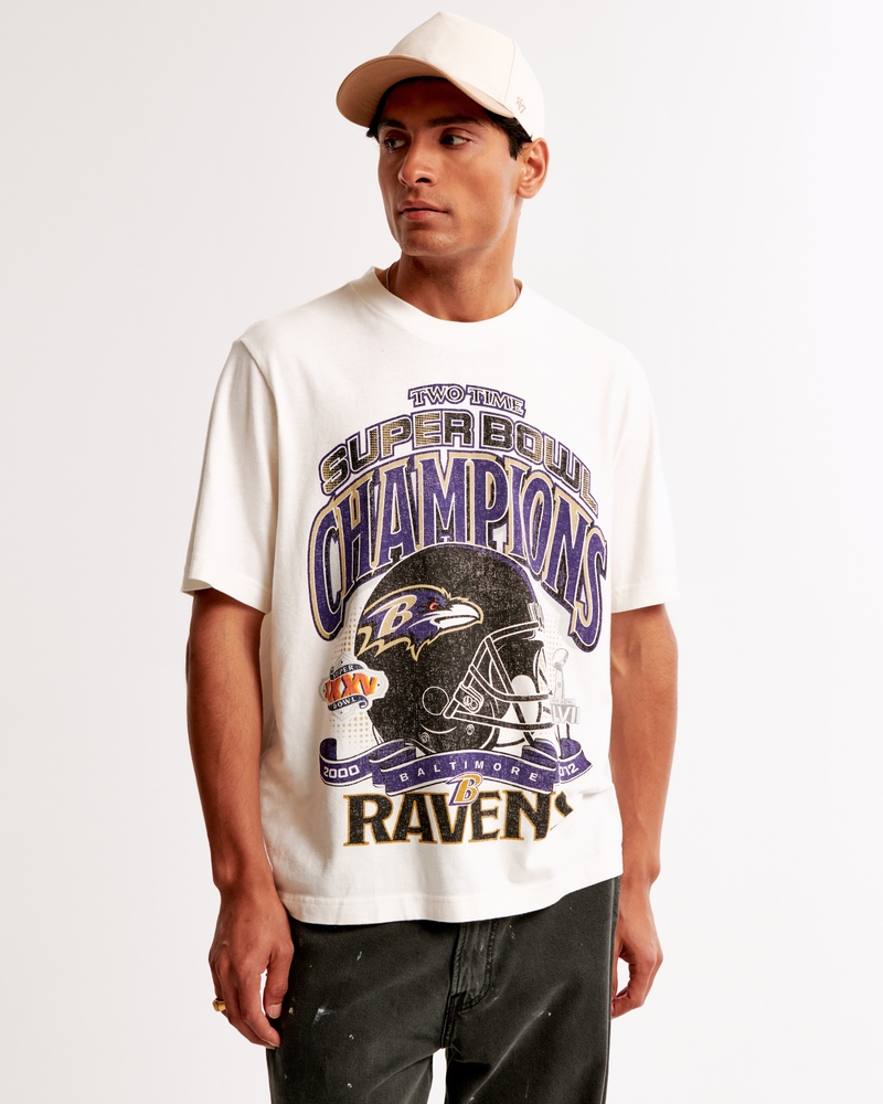 Men's Baltimore Ravens Vintage-Inspired Graphic Tee Men's Tops