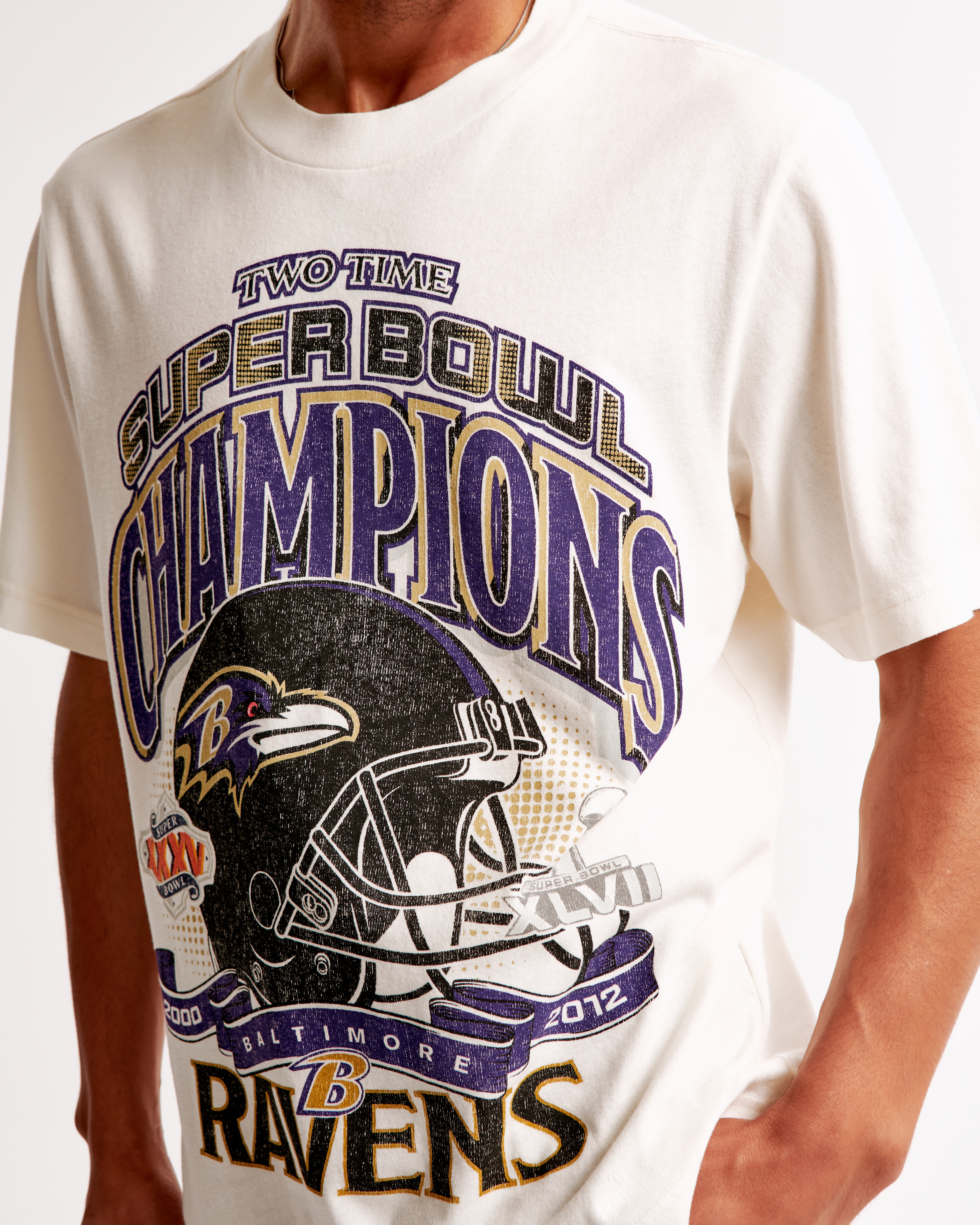 Men s Baltimore Ravens Vintage Inspired Graphic Tee Men s Tops Abercrombie