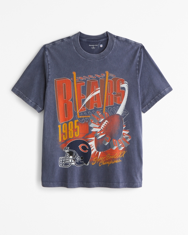 Chicago Bears Vintage-Inspired Graphic Tee, Sapphire