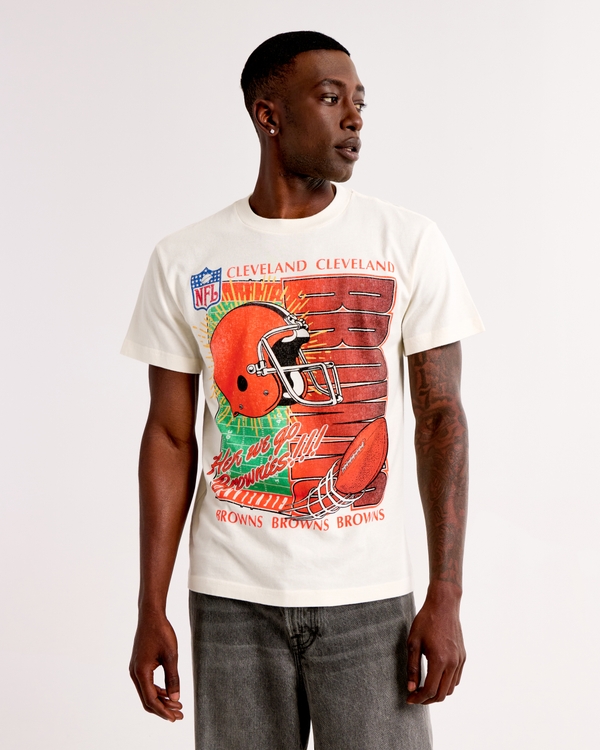 Cleveland Browns Graphic Tee, Cream