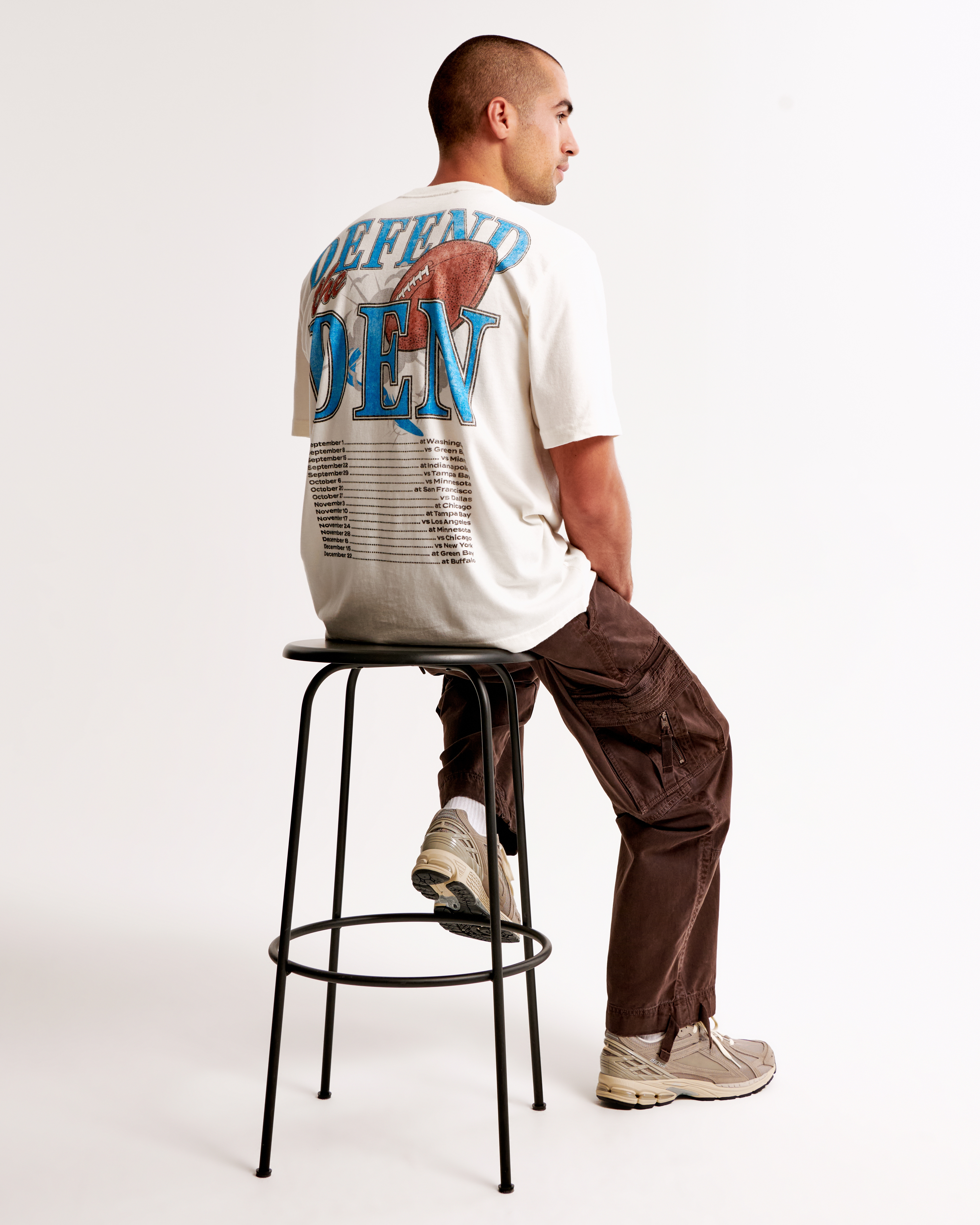 Men's Detroit Lions Vintage-Inspired Graphic Tee | Men's