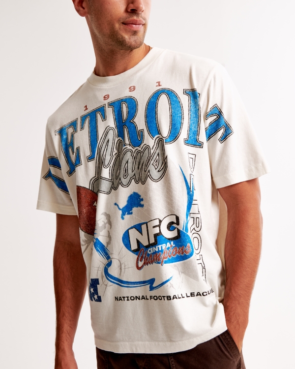 Men's Detroit Lions Vintage-Inspired Graphic Tee | Men's Tops
