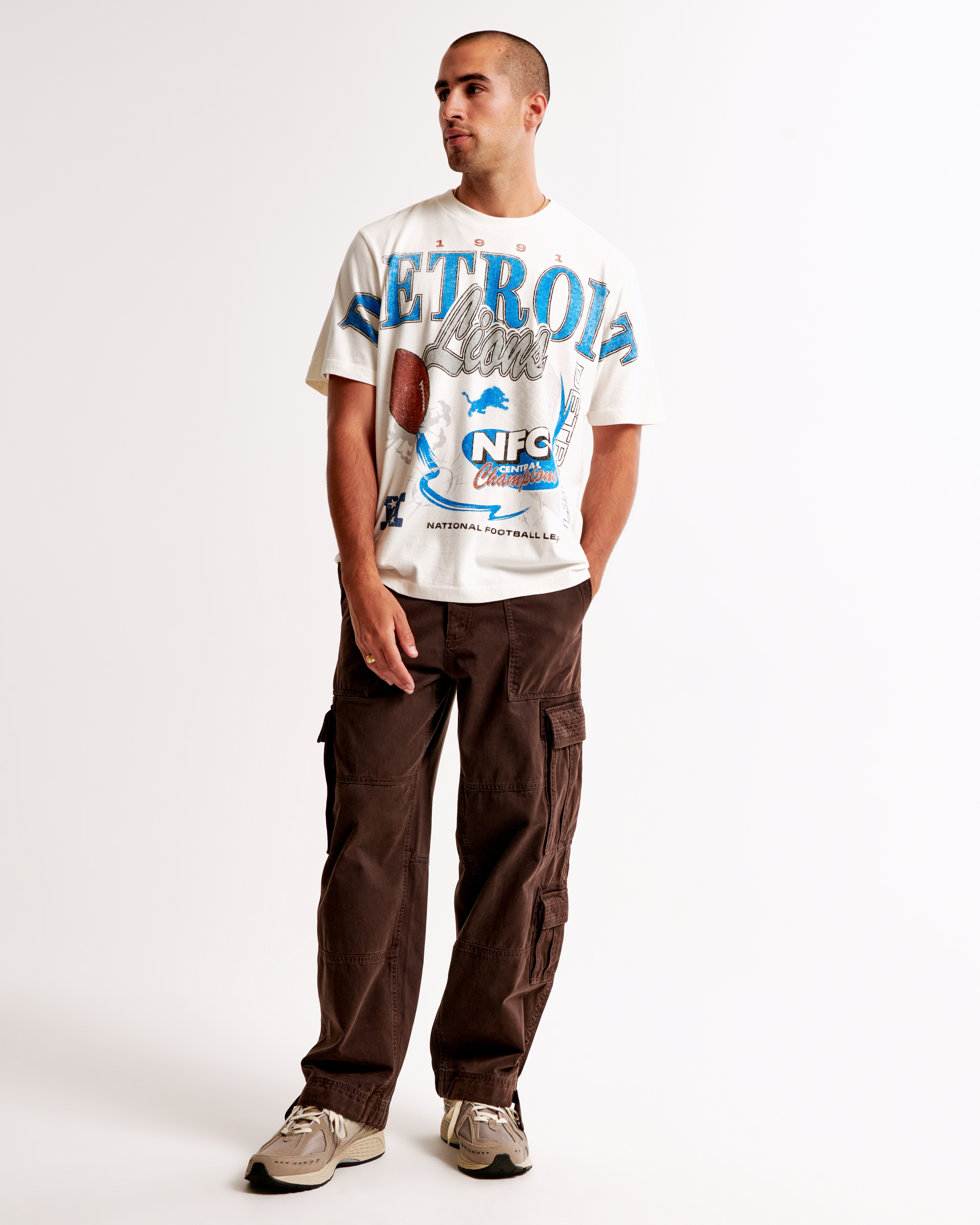 Men's Detroit Lions Vintage-Inspired Graphic Tee | Men's