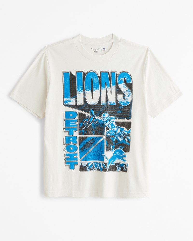 Men's Detroit Lions Vintage-Inspired Graphic Tee | Men's Clearance