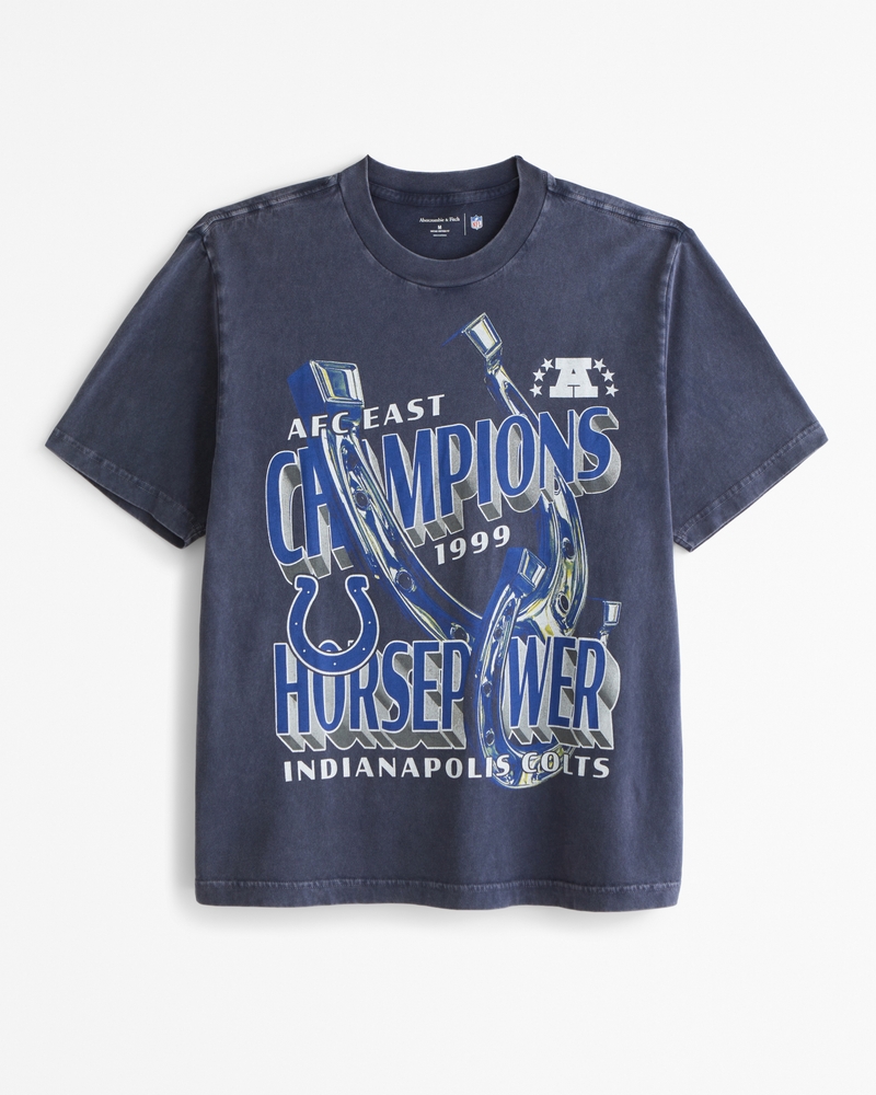 Men s Indianapolis Colts Vintage Inspired Graphic Tee in Sapphire Size XXL Abercrombie Fitch