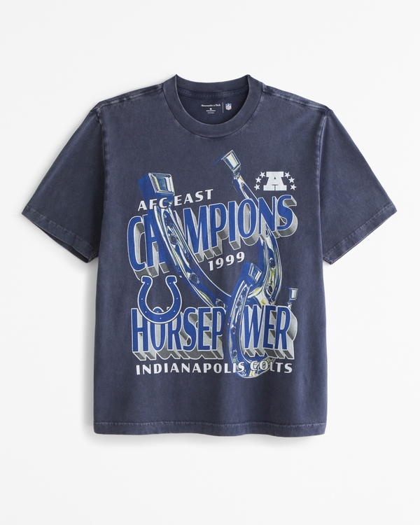 Indianapolis Colts Vintage-Inspired Graphic Tee, Sapphire - Colts view 1