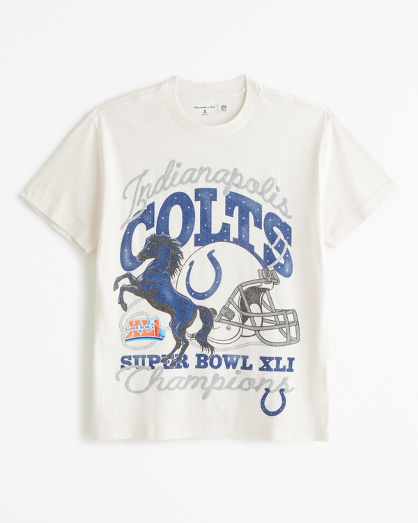 Indianapolis Colts Graphic Tee, Cream - Colts view 1