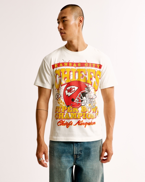 Kansas City Chiefs Graphic Tee, Cream