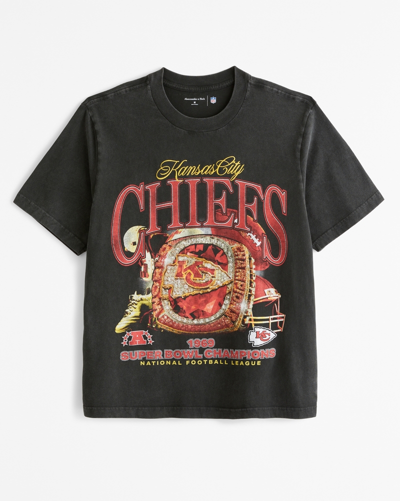 Camiseta de inspiración vintage con estampa de los Kansas City Chiefs
