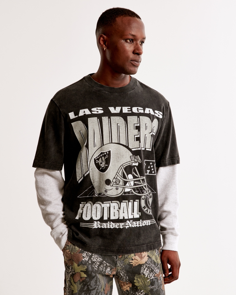 Las Vegas Raiders Vintage-Inspired Graphic Tee