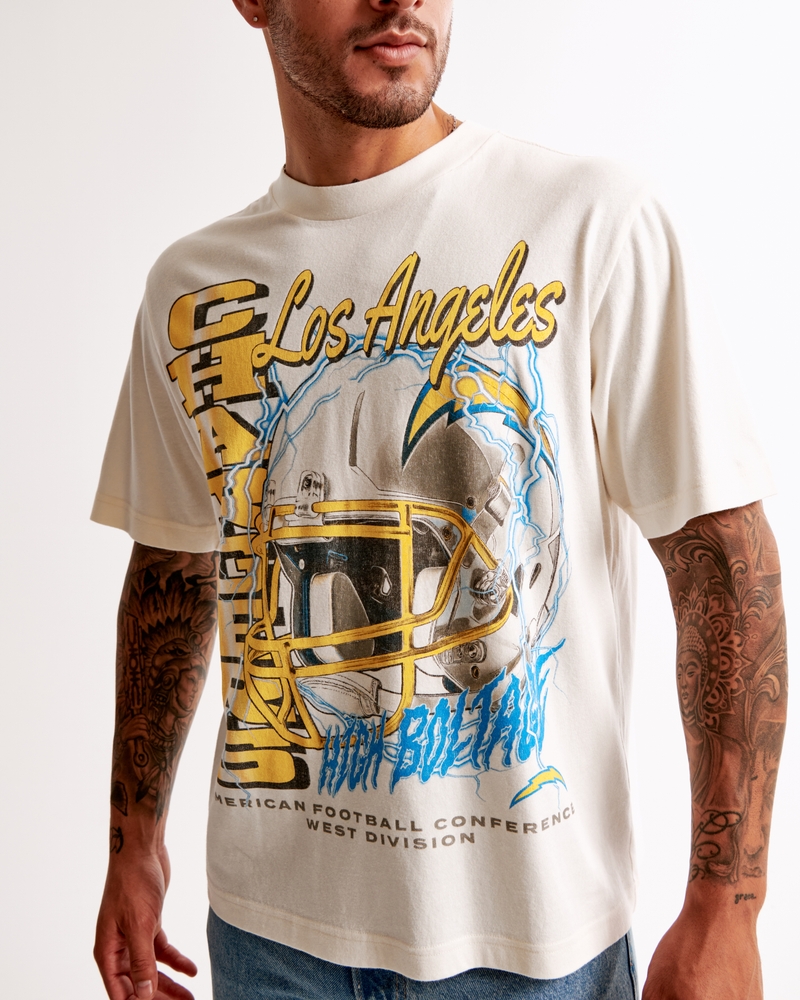 Los Angeles Chargers Vintage-Inspired Graphic Tee