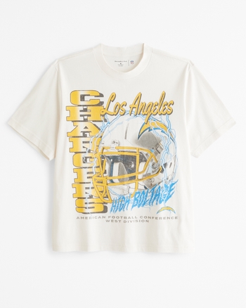 Los Angeles Chargers Vintage-Inspired Graphic Tee