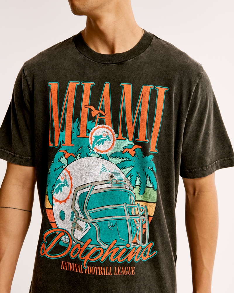 Miami Dolphins Vintage-Inspired Graphic Tee