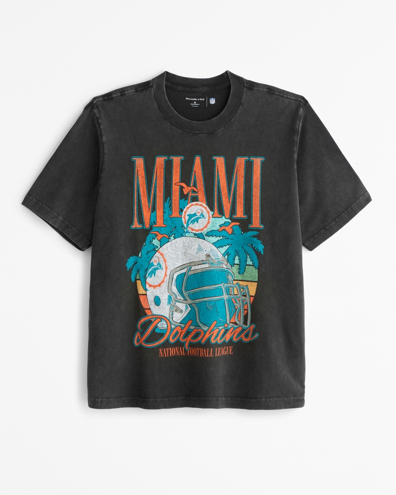 Miami Dolphins Vintage-Inspired Graphic Tee