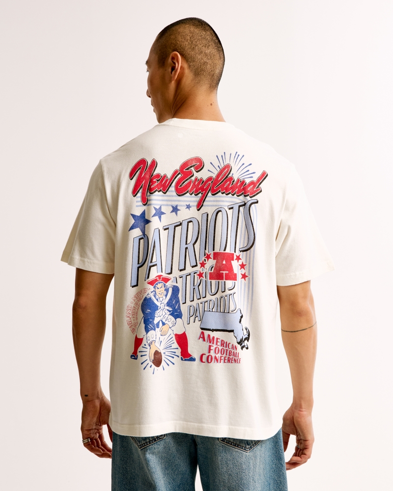 New England Patriots Vintage-Inspired Graphic Tee