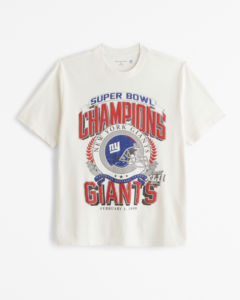 Men s New York Giants Vintage Inspired Graphic Tee Men s Tops Abercrombie