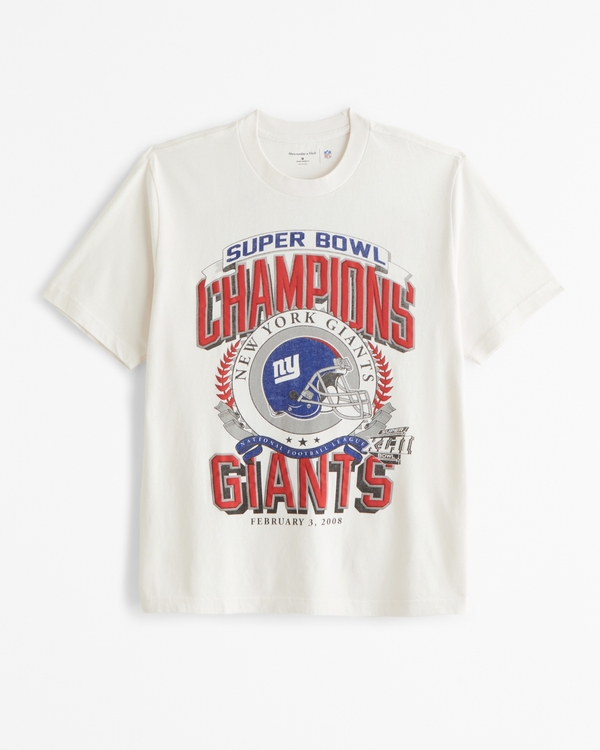 New York Giants Vintage-Inspired Graphic Tee, Cream - Giants view 1