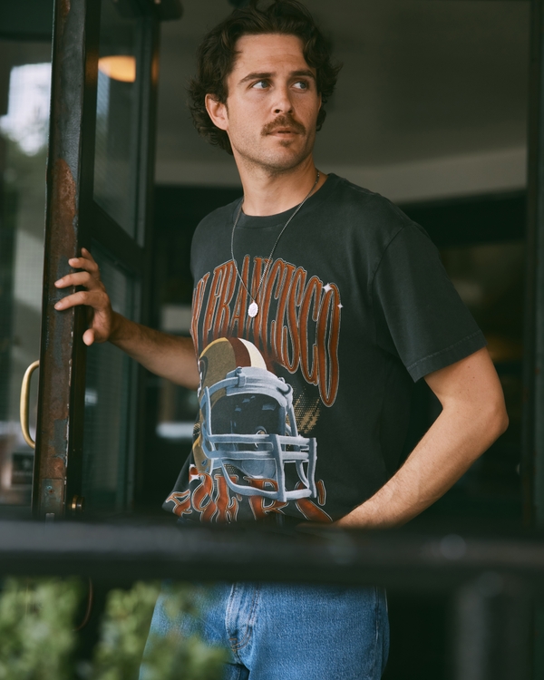 San Francisco 49ers Graphic Tee, Black - 49ers view 1