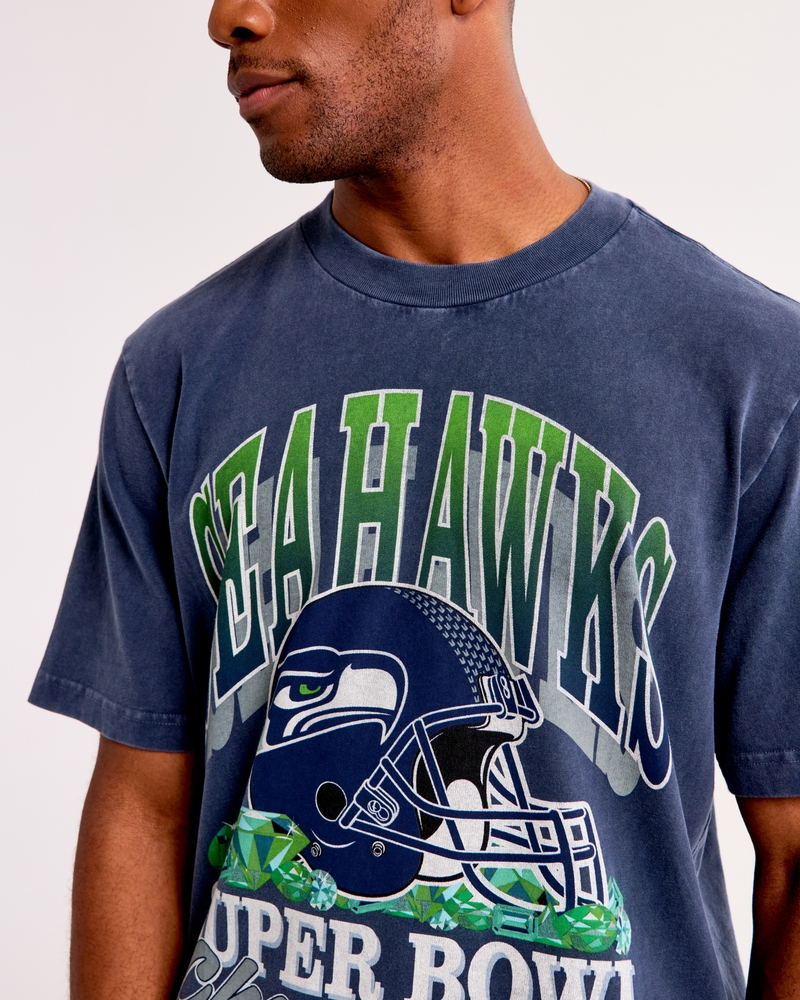 Seattle Seahawks Vintage-Inspired Graphic Tee