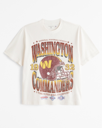 Washington Commanders Vintage-Inspired Graphic Tee from Abercrombie & Fitch - $19.97