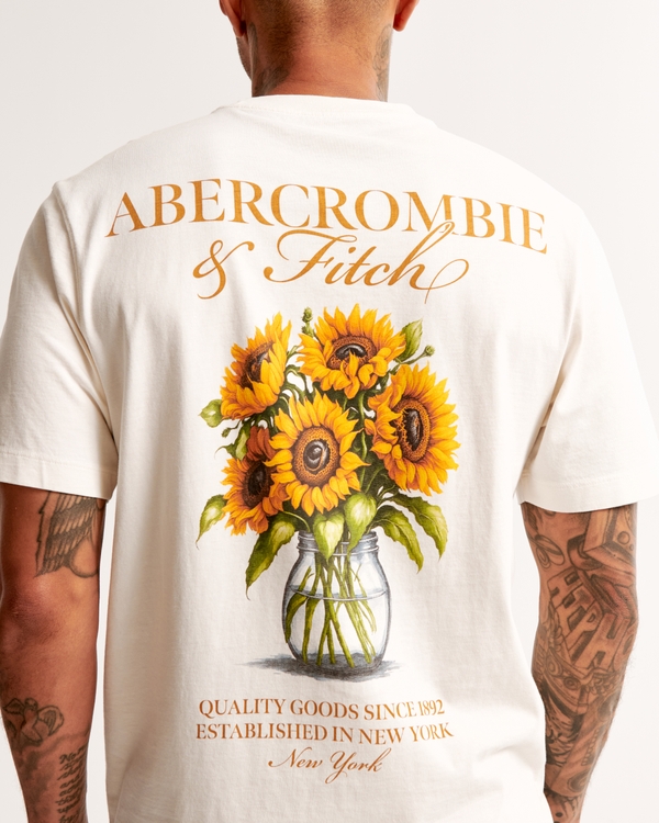 Classic Polished Graphic Logo Tee, Cream view 2