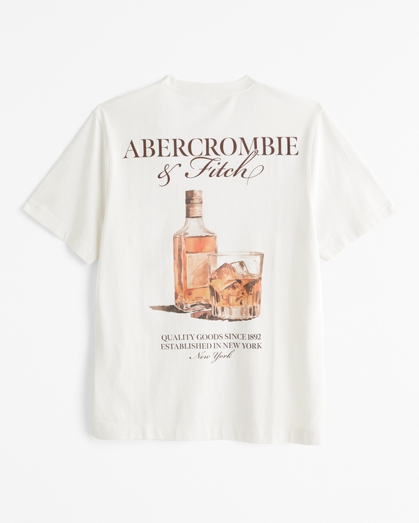 Classic Polished Graphic Logo Tee, Cream view 1
