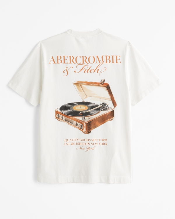 Classic Polished Graphic Logo Tee, Cream view 1