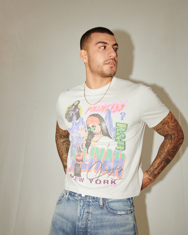 Men Graphic Tee - Off White - SM2508081A main image 1