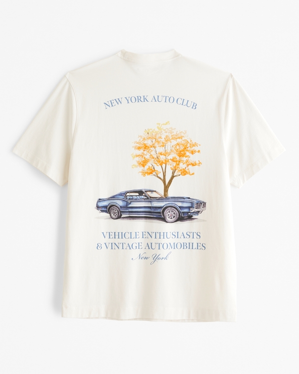 Car Classic Polished Graphic Tee, Cream