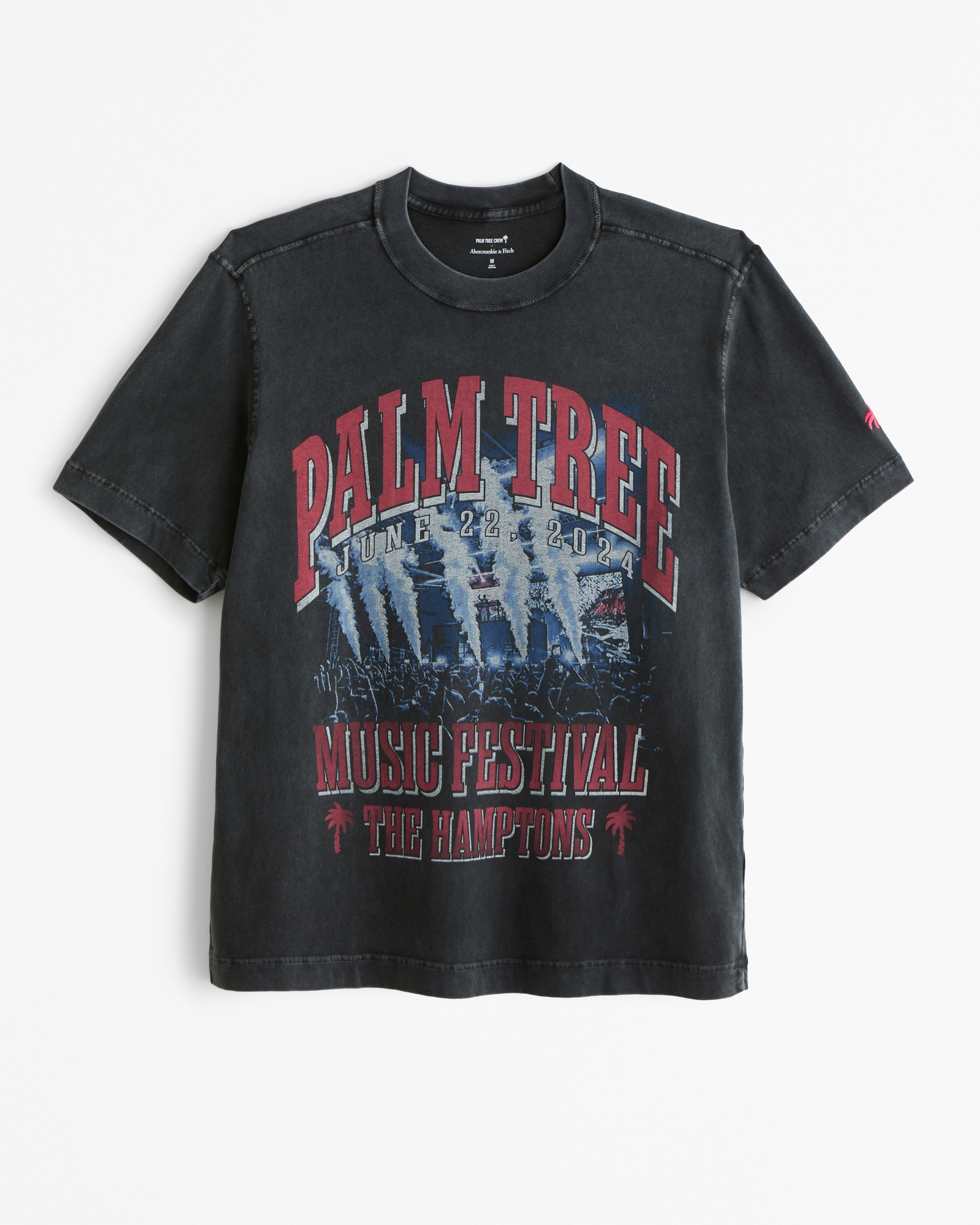 Palm Tree Music Festival Vintage-Inspired Graphic Tee