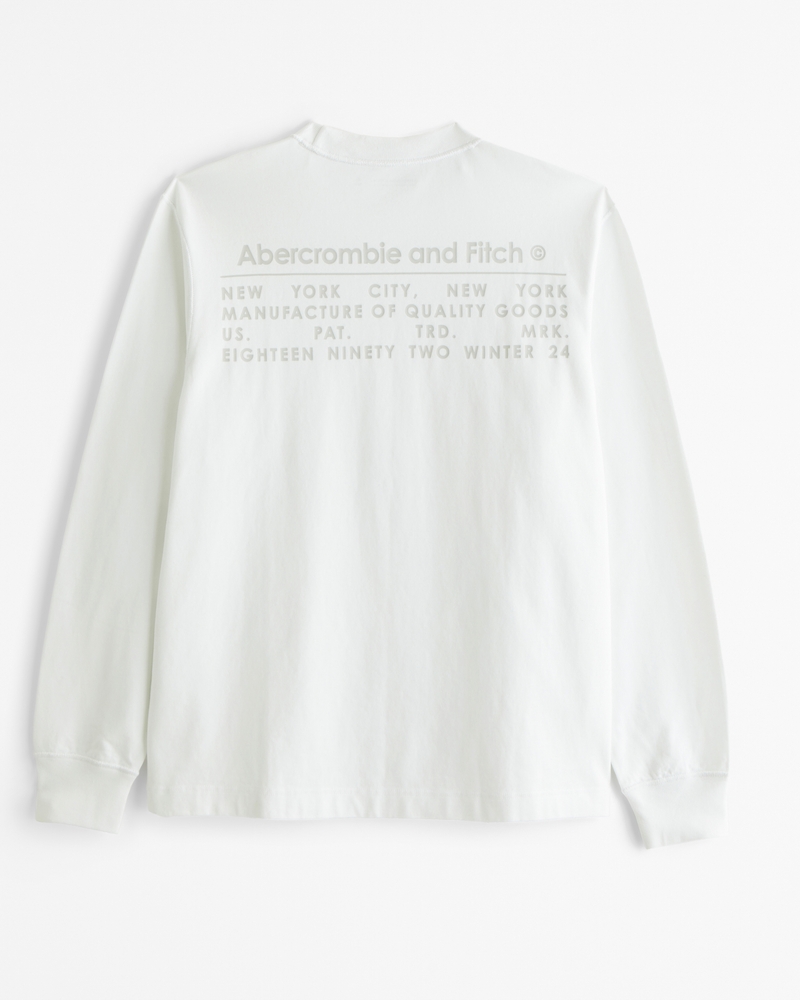 Men’s CB Typography LongSleeve Men's Long-Sleeve Vintage-Inspired Logo Tee | Men's Sale