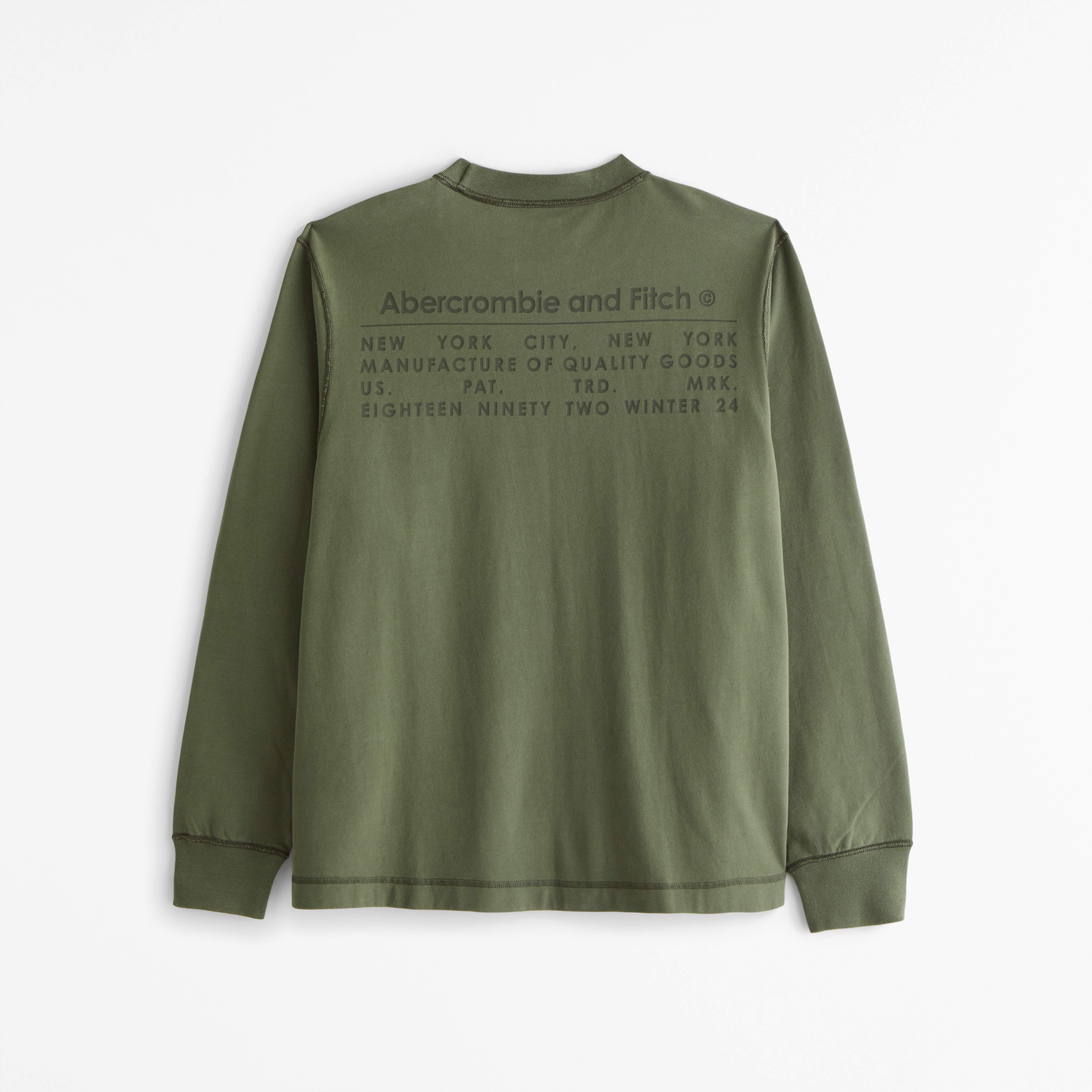 Abercrombie & Fitch ◆ ヴィンテージ風 ロゴ ロング Tシャツ Vintage Y2K Abercrombie & Fitch V-Neck Long Sleeve T-Shirt
